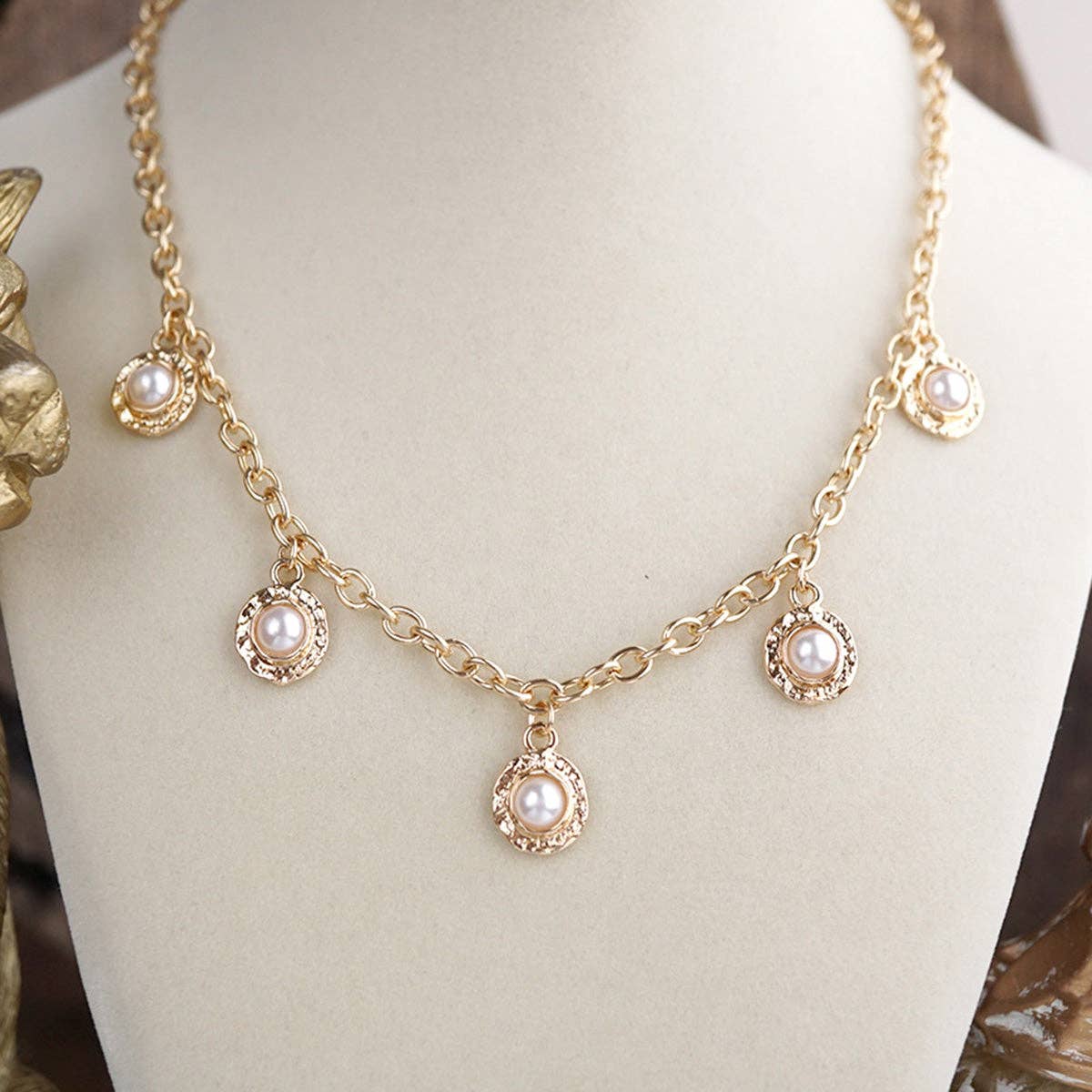 Petite Glow Pearl Charm Necklace
