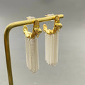 Chain Tassel C-Shaped Earrings