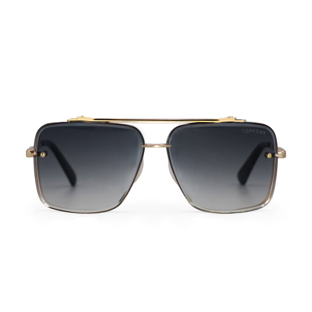 Bella Light Black Gold - Tangle Free Aviator Sunglasses