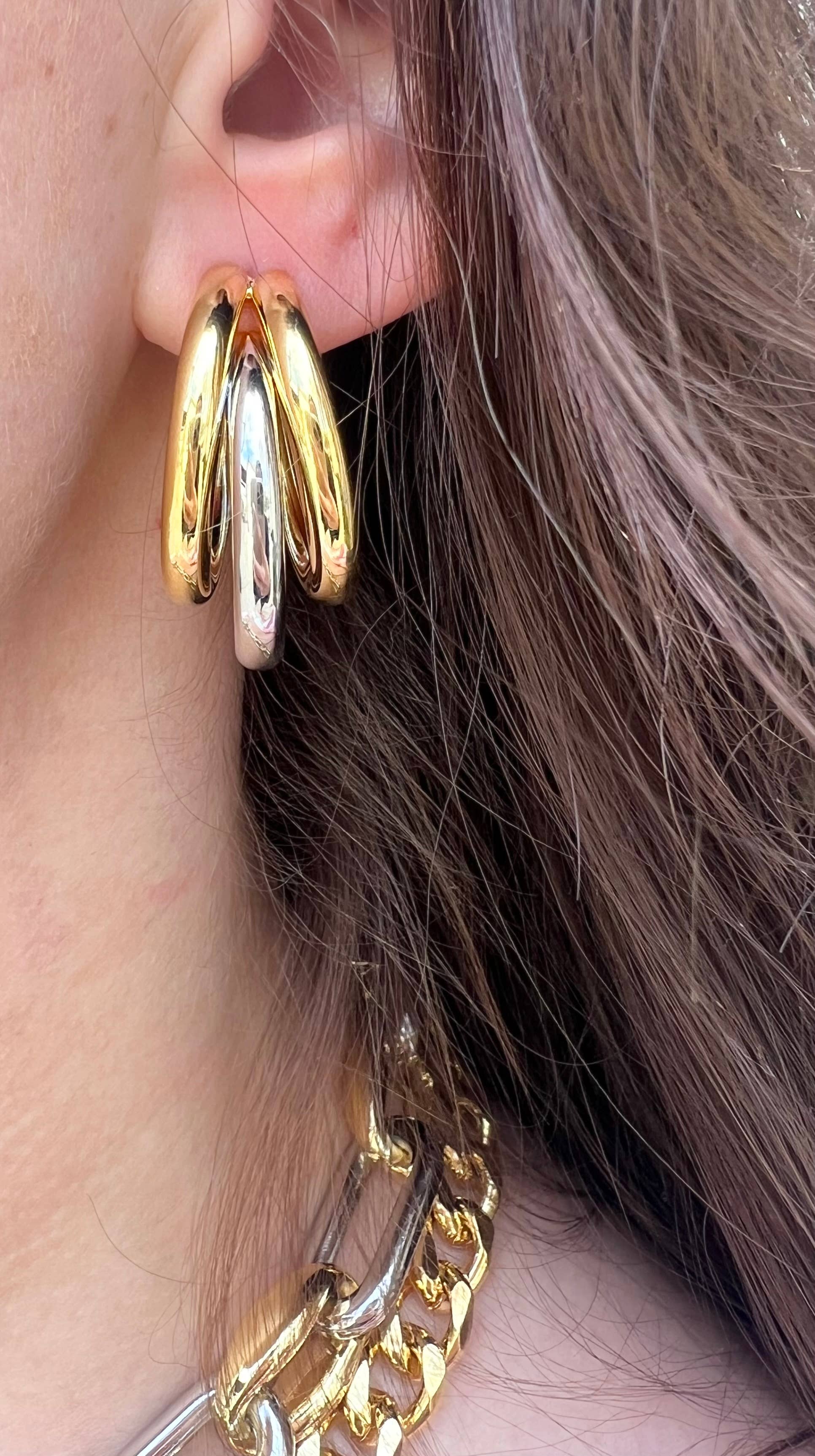 Bubble Hoop Earrings