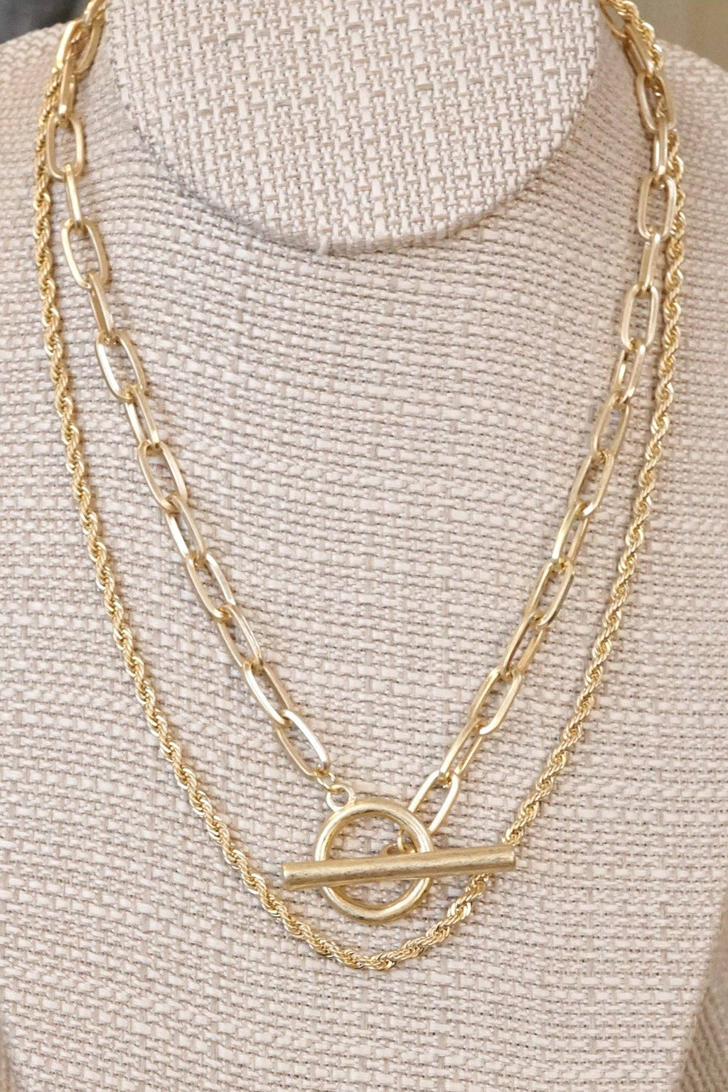 Front Toggle Multi-Layer Necklace
