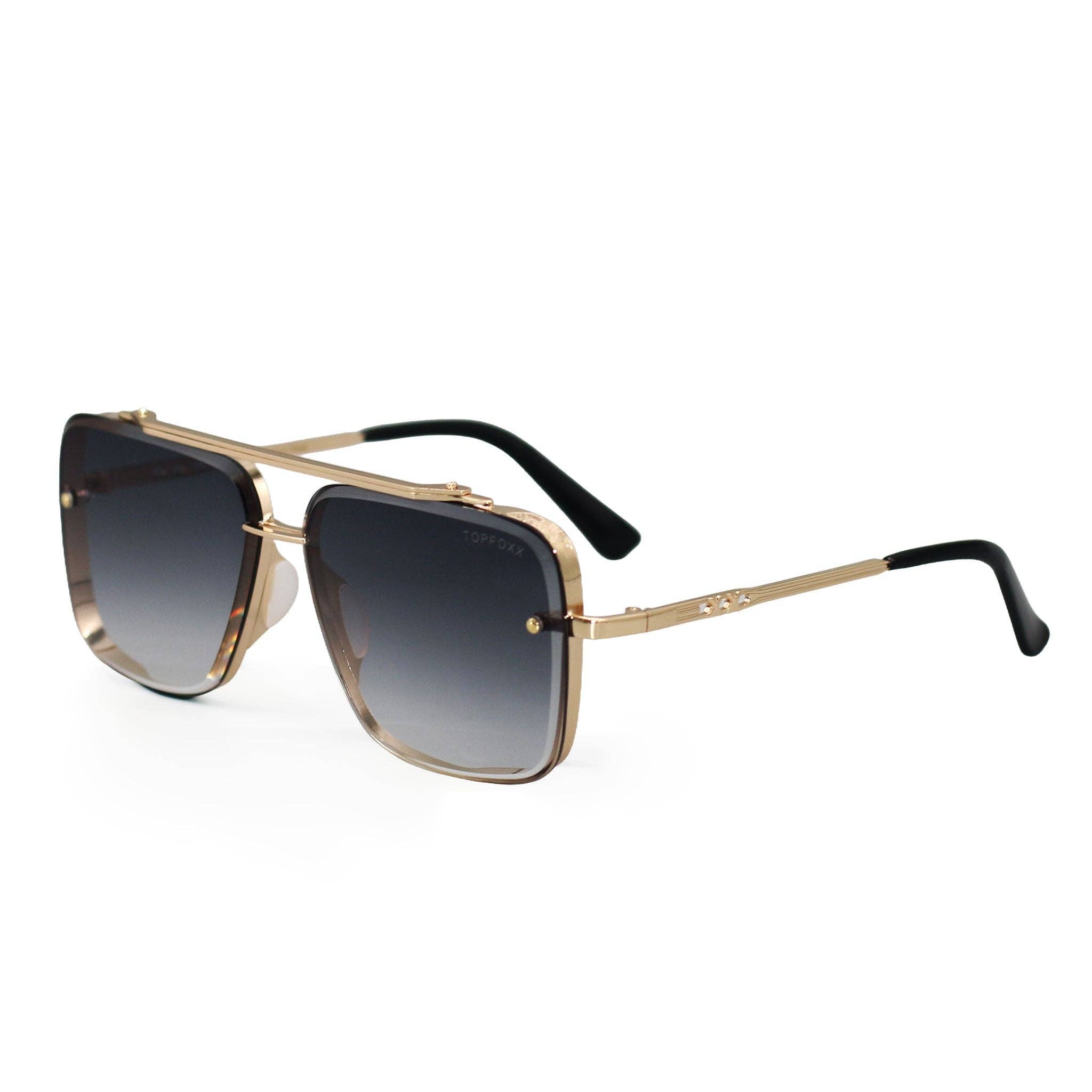 Bella Light Black Gold - Tangle Free Aviator Sunglasses