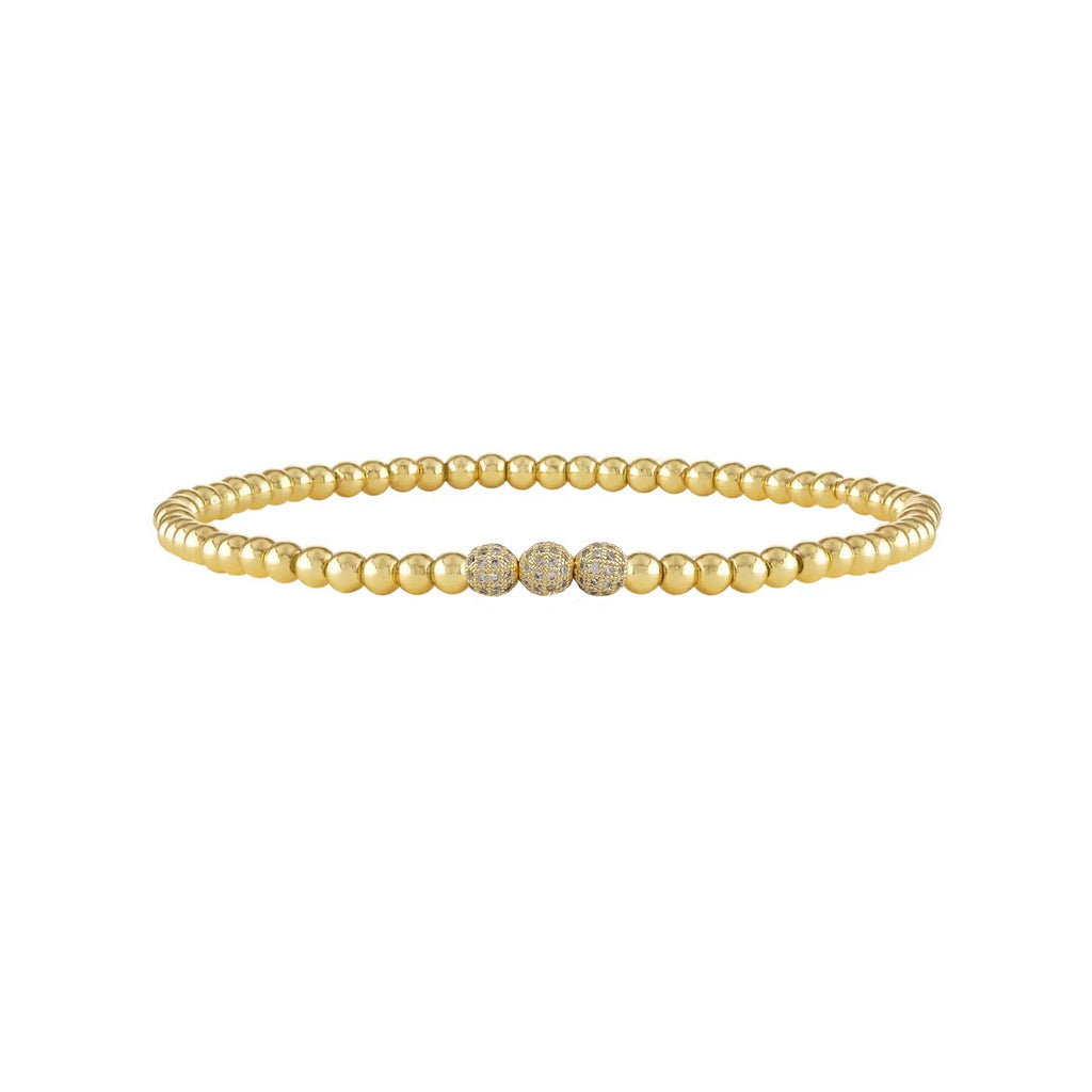 Pavé Beaded Anklet