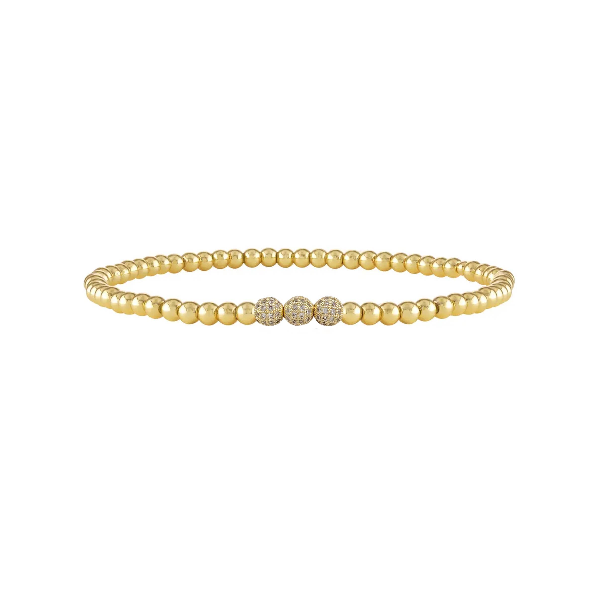 Pavé Beaded Anklet