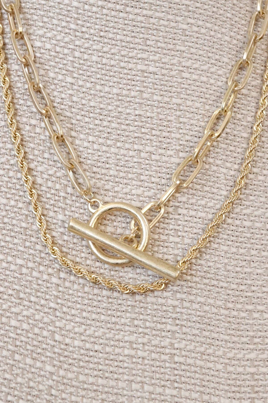 Front Toggle Multi-Layer Necklace
